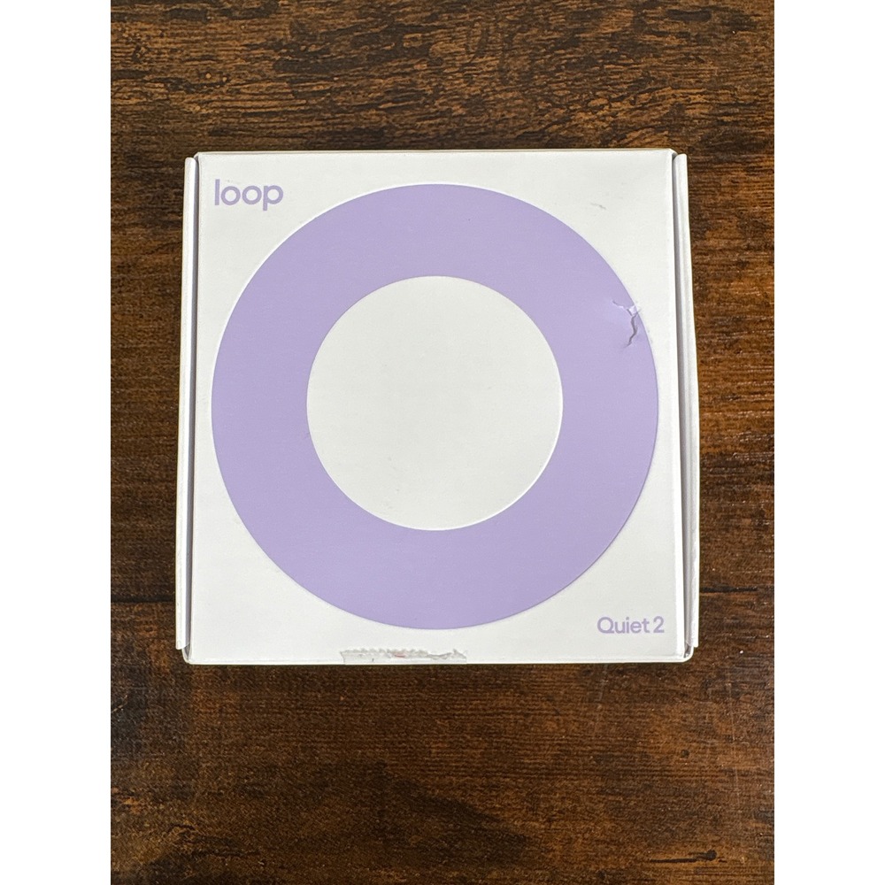Loop Quiet 2 Earplugs Violet Silicone Noise Reduction Sleep Focus Travel NIB